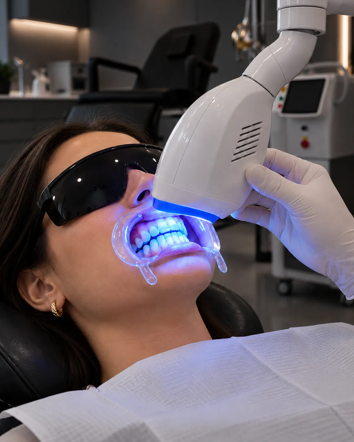 Laser Teeth Whitening by Dr. Hashim Iqbal Bawany in Karachi